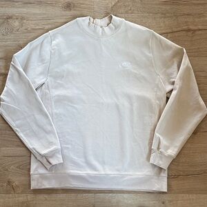 Kith mockneck sweater sz large beige color